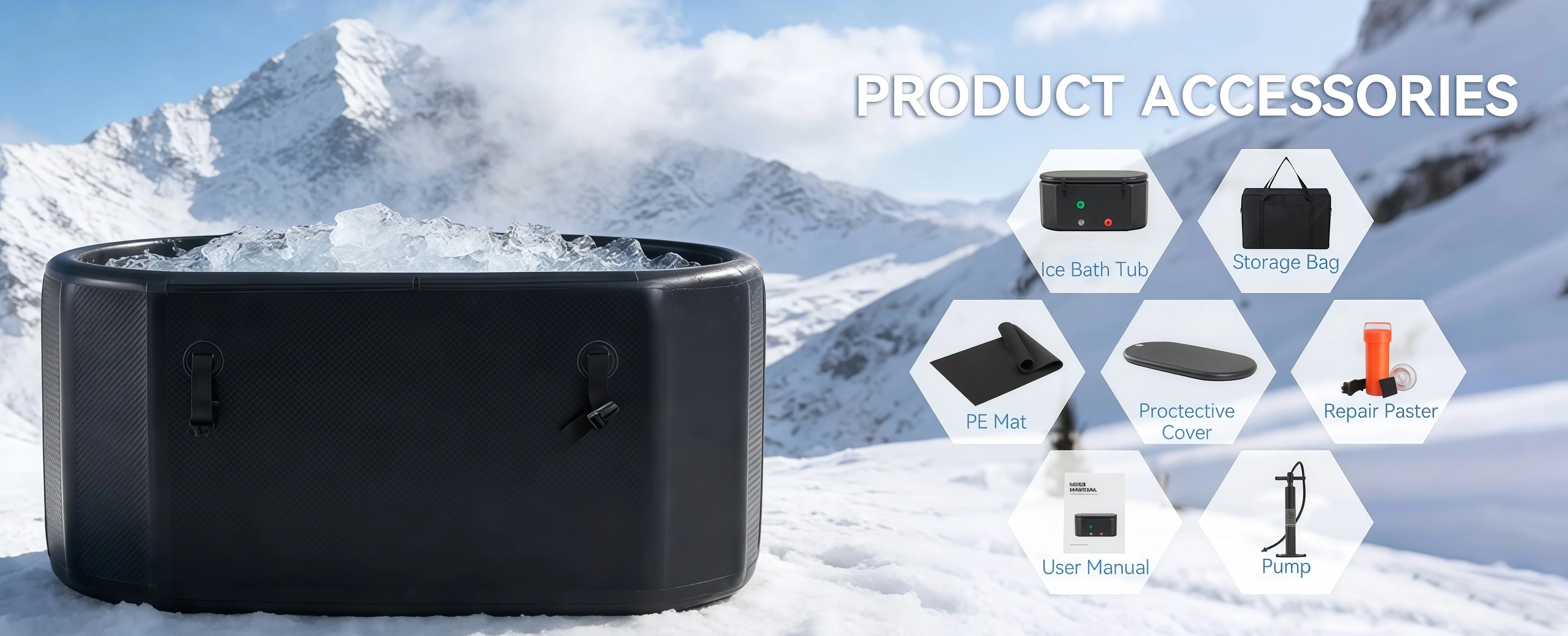 Coldera XL — Full-Body Ice Bath Tub (193 Gal)