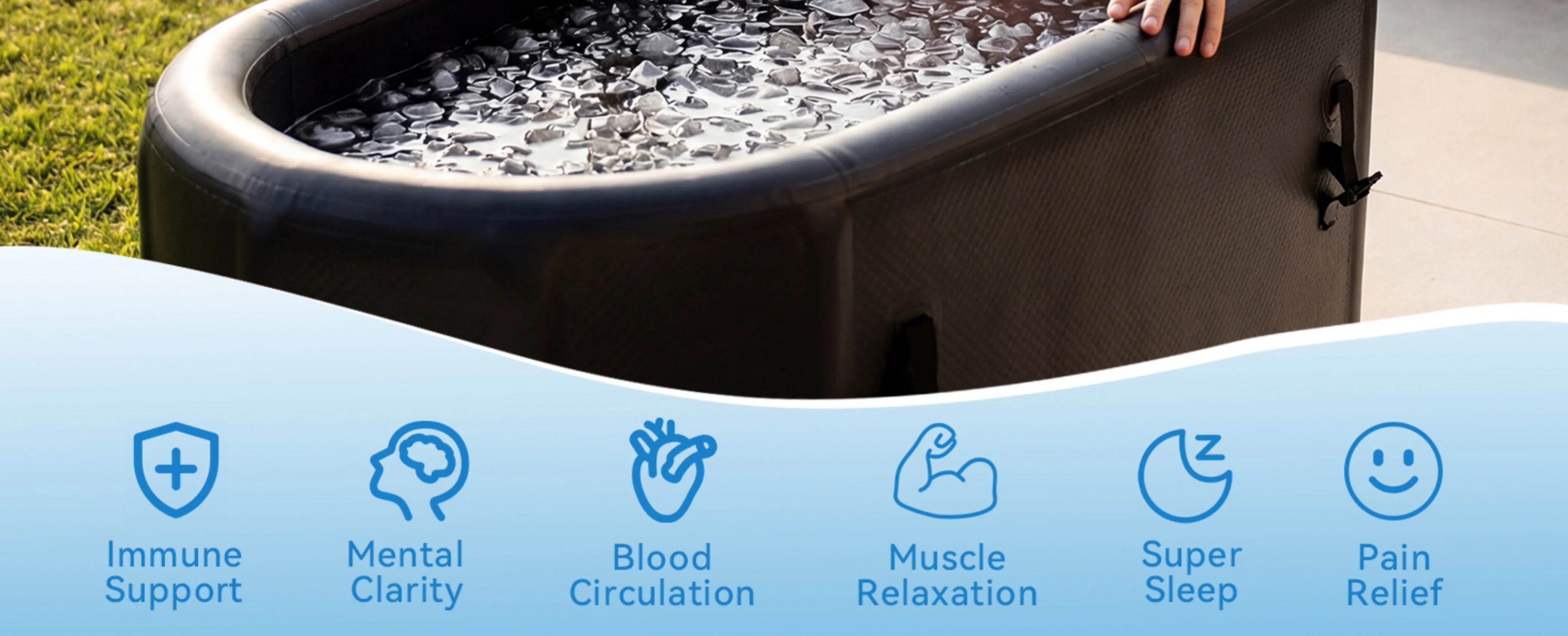 Coldera XL — Full-Body Ice Bath Tub (193 Gal)