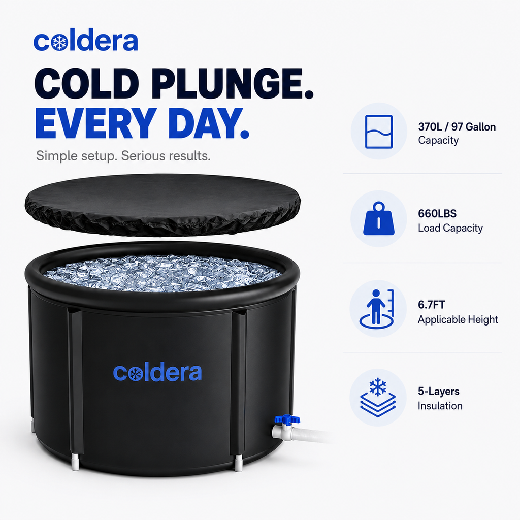 Coldera Core — Foldable Ice Bath Tub (97 Gal)