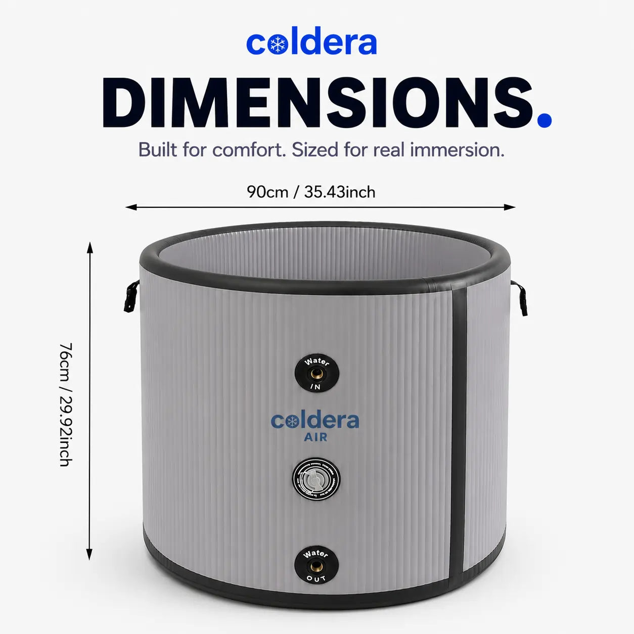 Coldera Air — Inflatable Cold Plunge Tub (100 Gal)