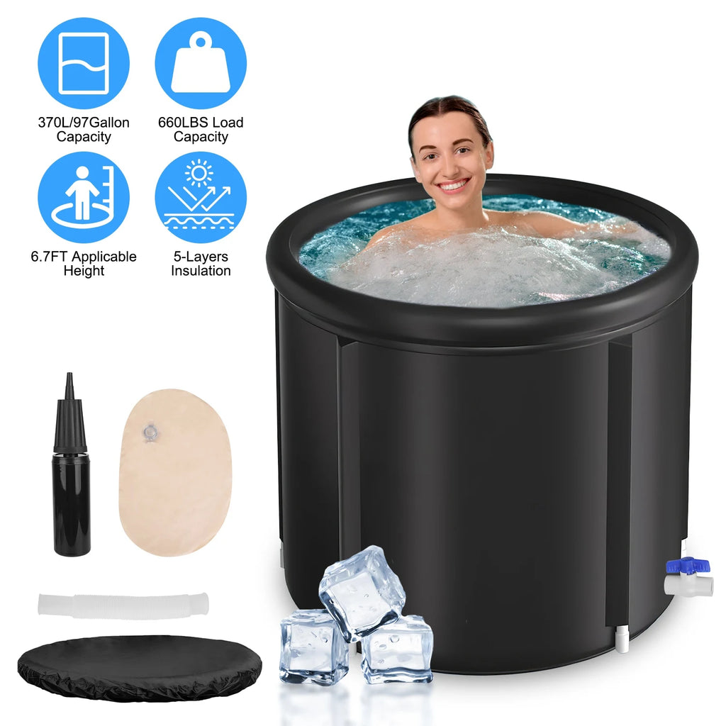 Coldera Core — Foldable Ice Bath Tub (97 Gal)